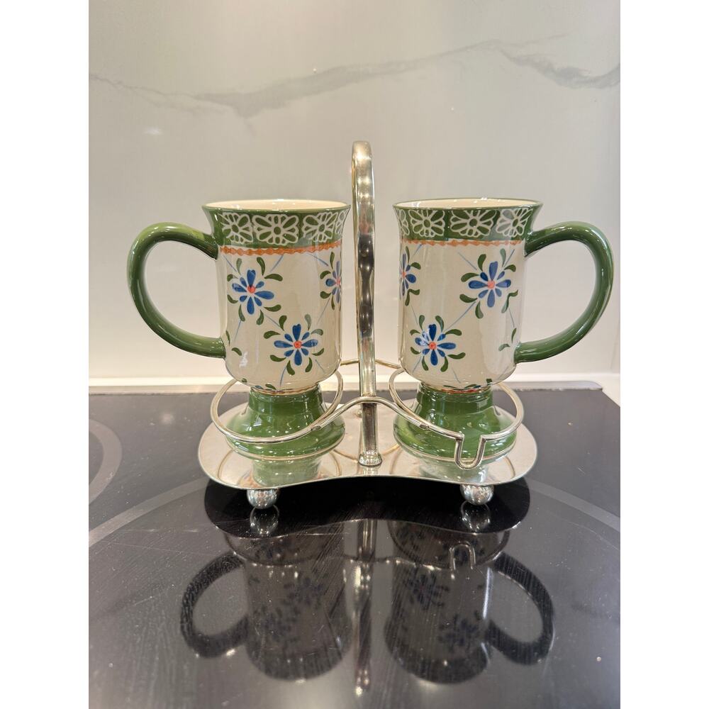 William Adams Silverplate Double Condiment Caddy Stand Vintage English Tableware - Picture 6 of 9